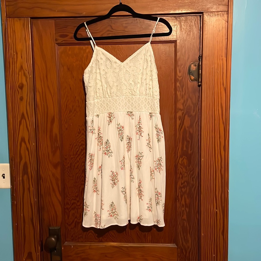 White Floral Dress